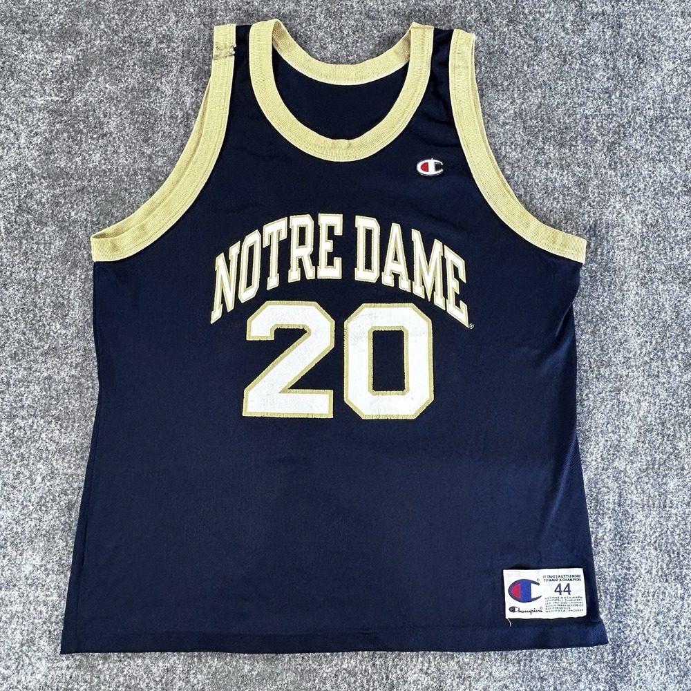 Vintage Notre Dame Champion Basketball Jersey Laphonso Ellis #20‎ Mens Sz 44